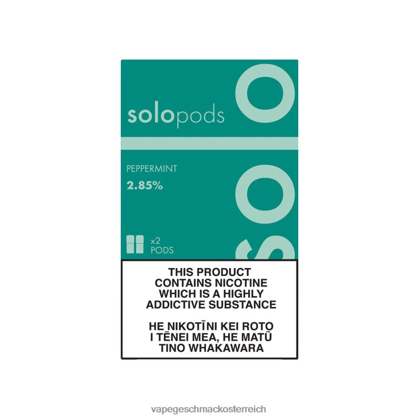 Vape Automat - Solo Ersatz-Pod im 2er-Pack D288XL63 Pfefferminze