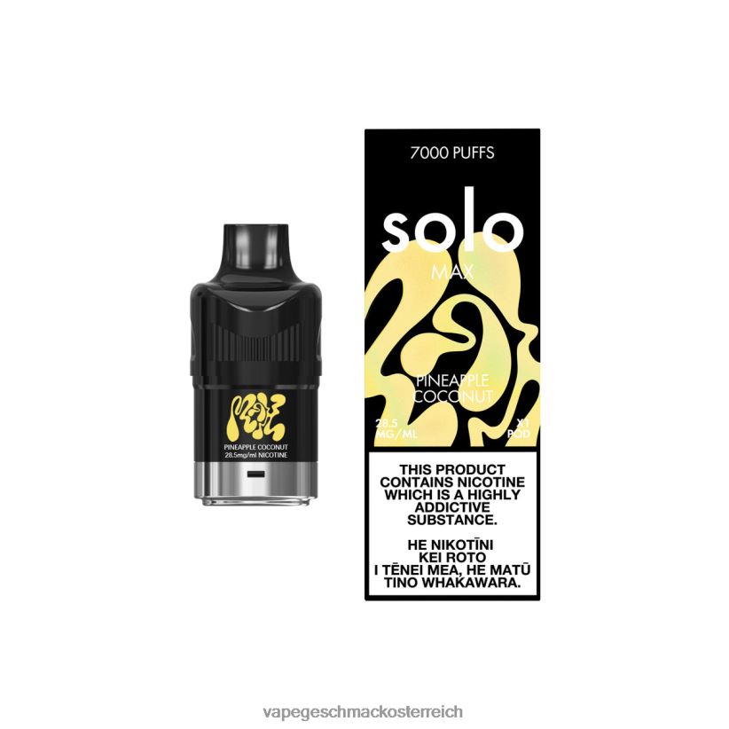Vape Automat - Solo MAX Schote D288XL75 Ananas-Kokosnuss