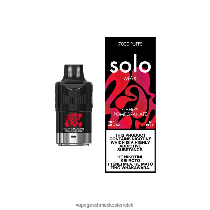 Vape Automat - Solo MAX Schote D288XL83 Kirschgranatapfel