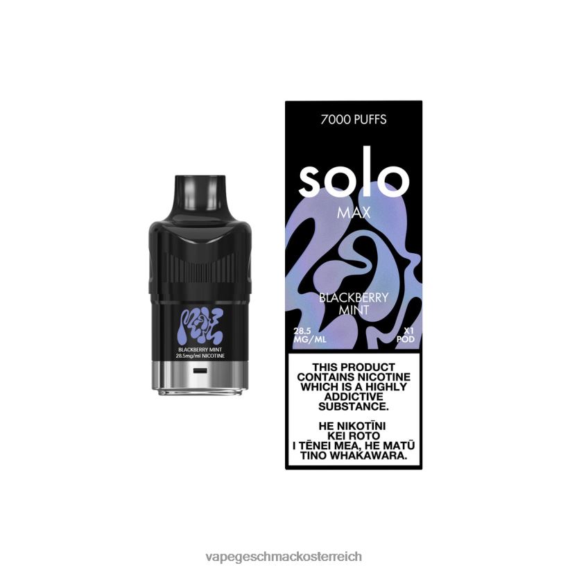 Vape Shop Wien - Solo MAX Schote D288XL73 Brombeerminze